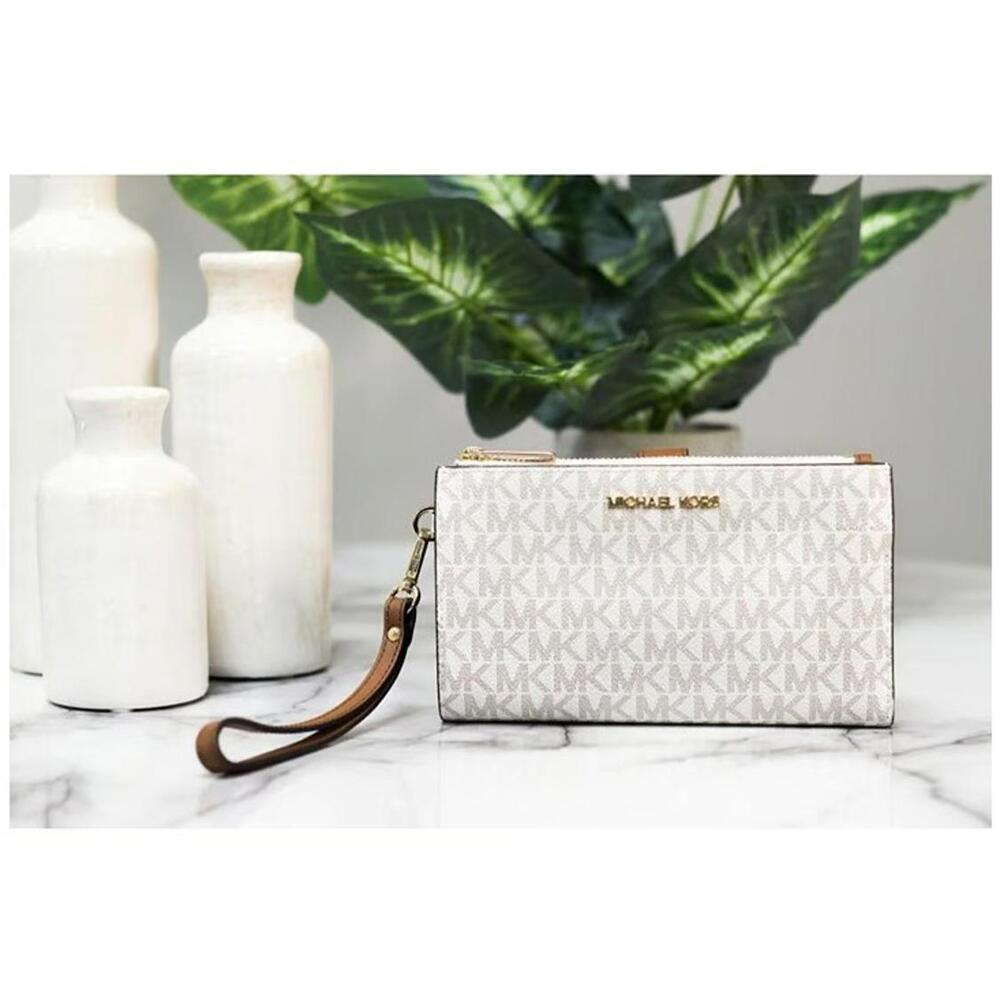 Michael Kors Women's Jet Set Travel Double Zip Wristlet Wallet, NWT